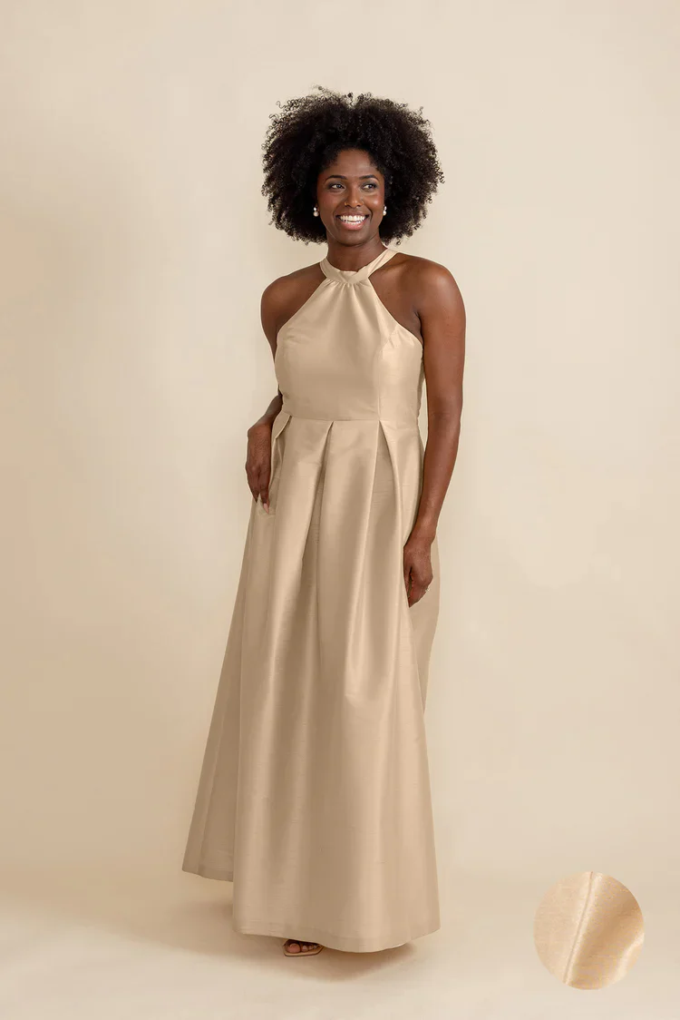 Abby Bodice with Dahlia Skirt in Shantung - Image 4