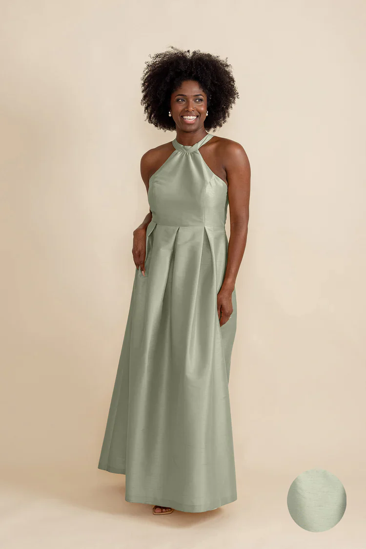 Abby Bodice with Dahlia Skirt in Shantung - Image 8