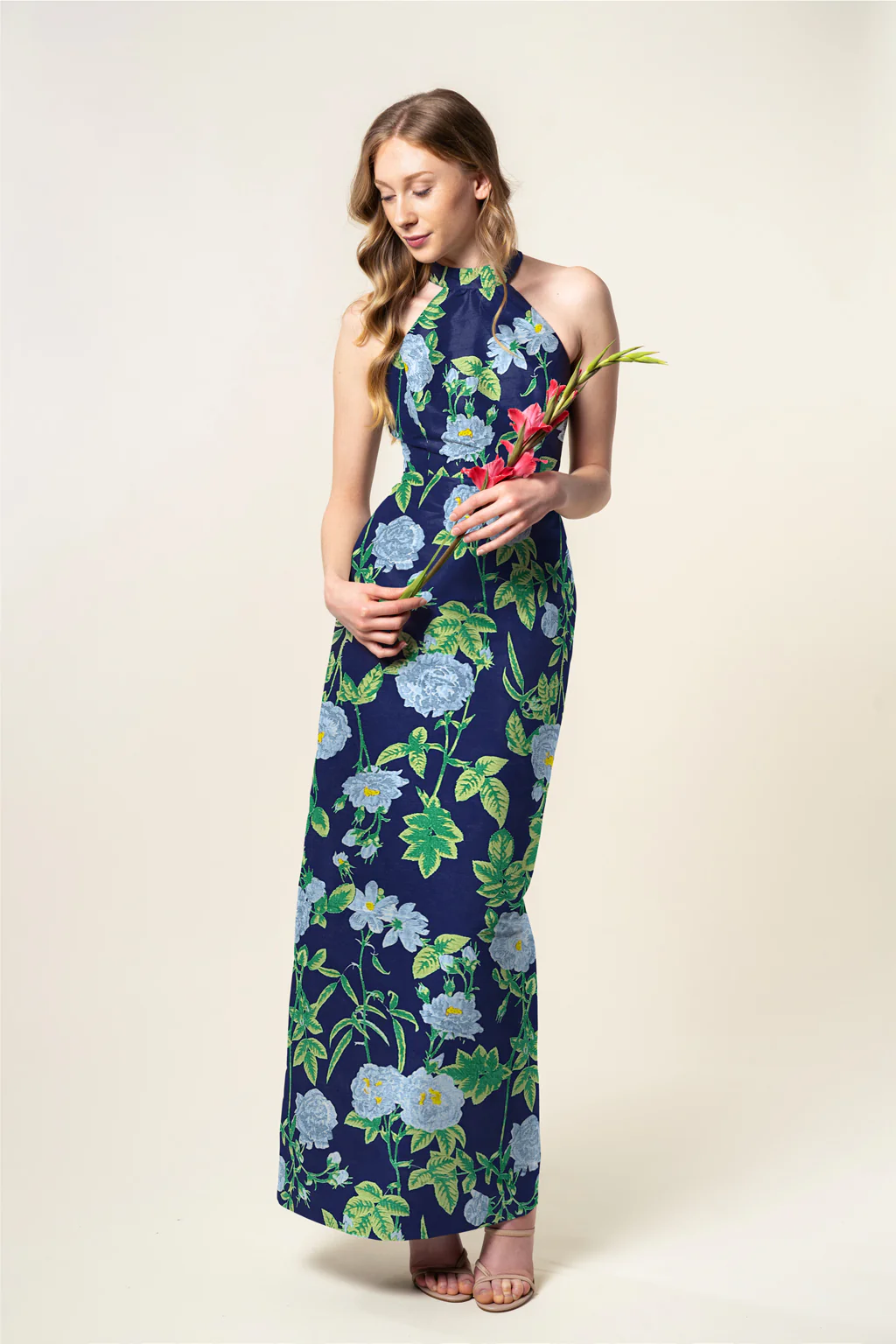 Abby Bodice with Straight Skirt in Camellia Jacquard - Image 3
