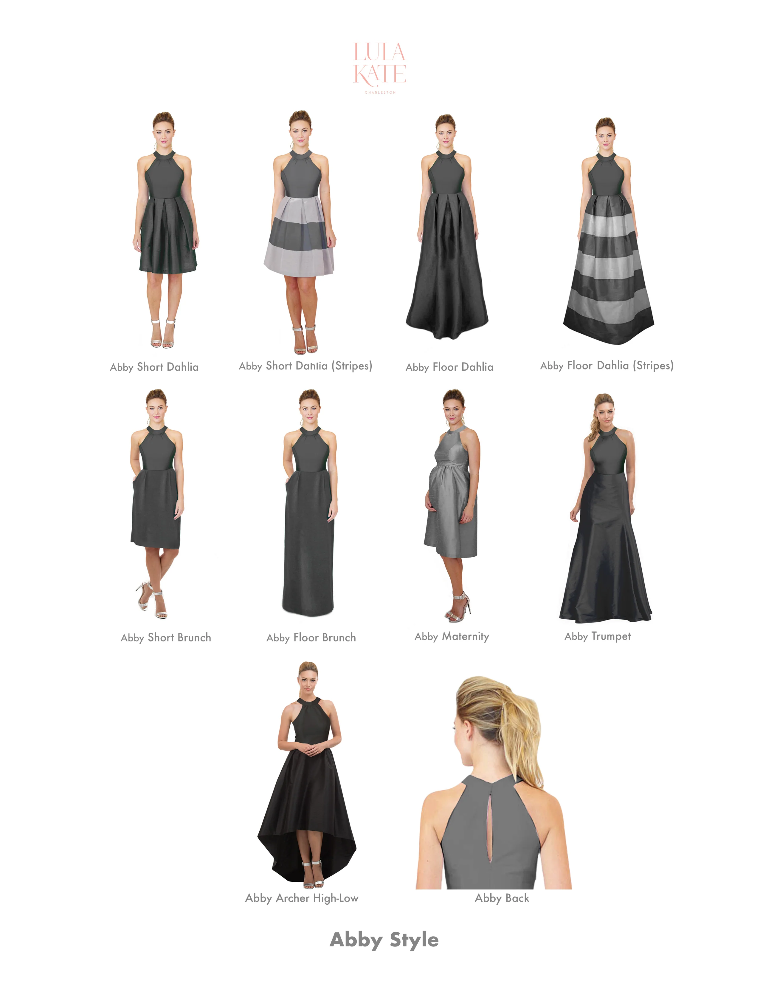 Abby Bodice with Straight Skirt in Drapey Bengaline - Image 3