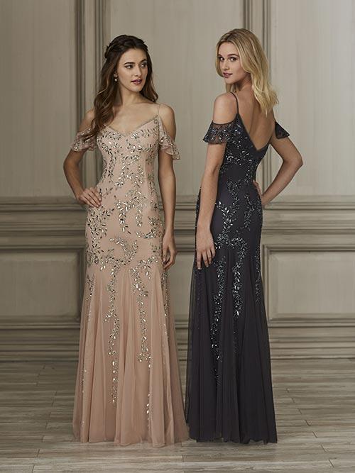 Adrianna Papell Platinum Bridesmaid Dress 40150 - Image 2