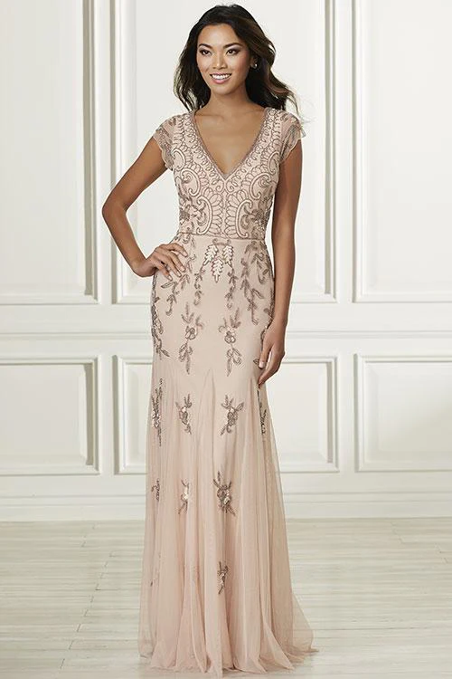 Adrianna Papell Platinum Bridesmaid Dress 40160 - Image 2