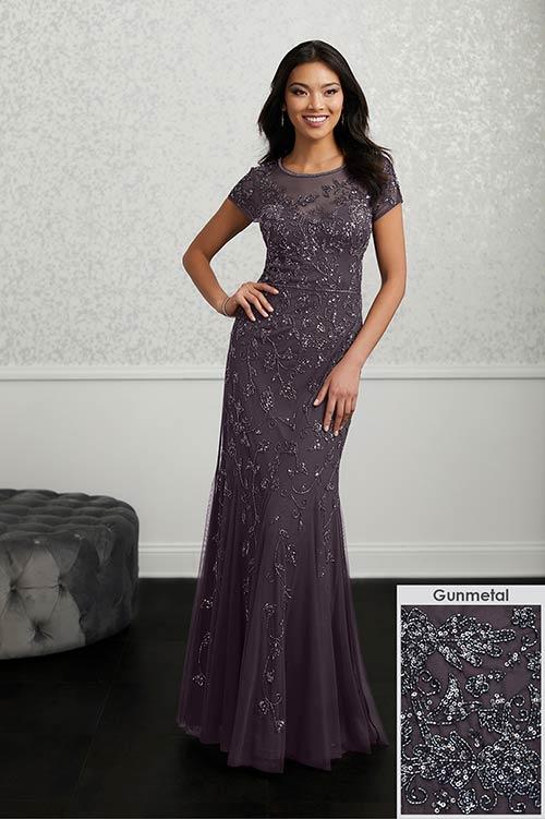 Adrianna Papell Platinum Bridesmaid Dress 40215 - Image 9