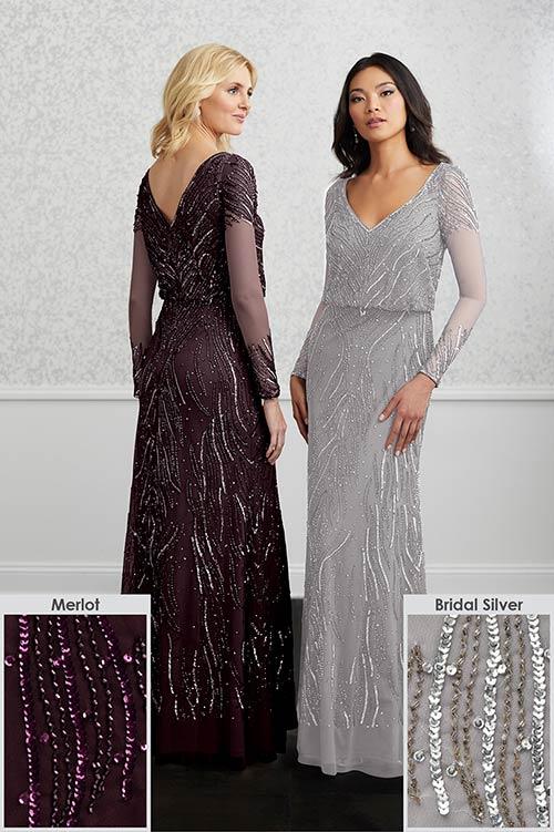 Adrianna Papell Platinum Bridesmaid Dress 40218 - Image 4