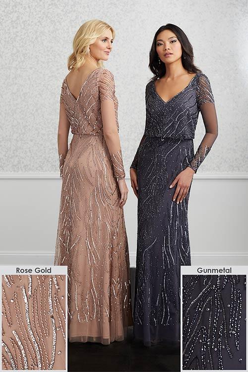 Adrianna Papell Platinum Bridesmaid Dress 40218 - Image 8