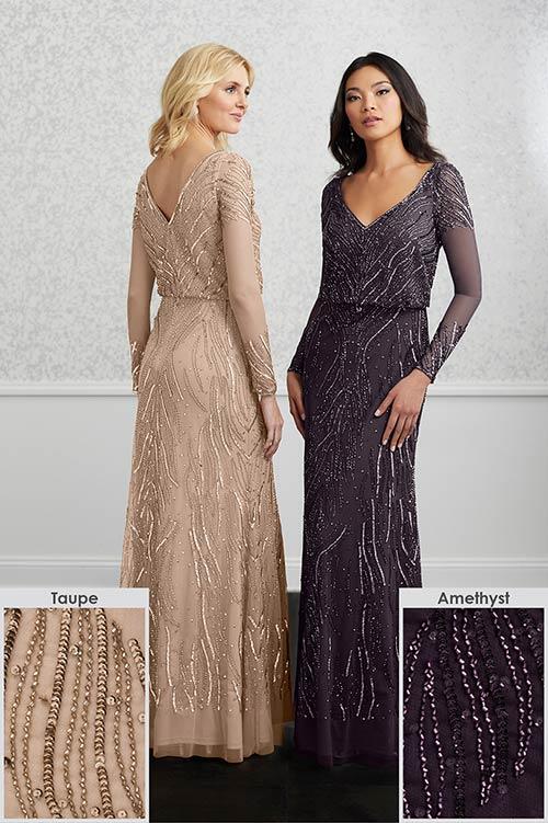 Adrianna Papell Platinum Bridesmaid Dress 40218 - Image 9