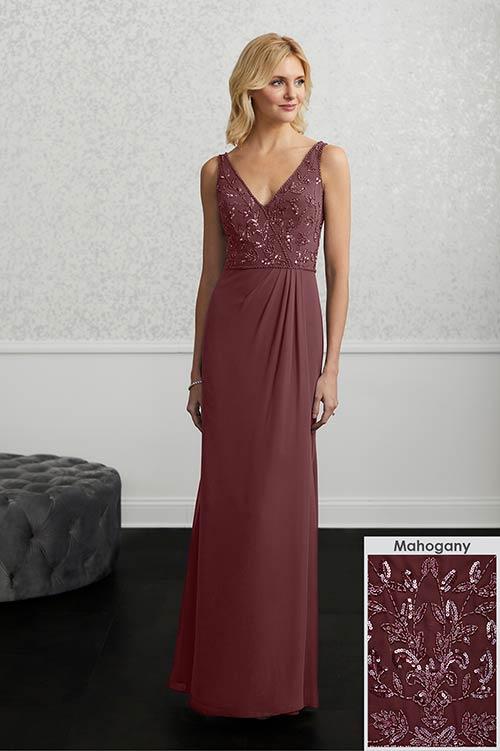 Adrianna Papell Platinum Bridesmaid Dress 40219 - Image 11