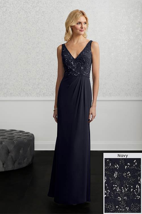 Adrianna Papell Platinum Bridesmaid Dress 40219 - Image 13