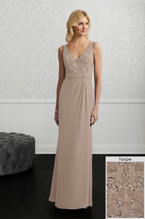 Adrianna Papell Platinum Bridesmaid Dress 40219 - Image 15