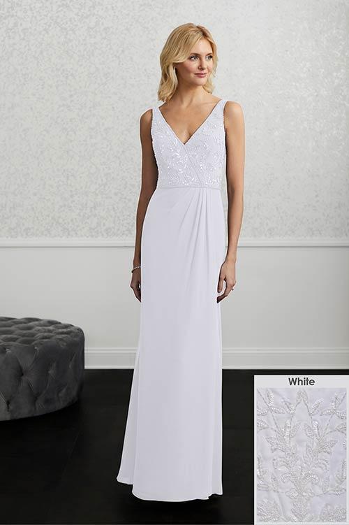 Adrianna Papell Platinum Bridesmaid Dress 40219 - Image 16