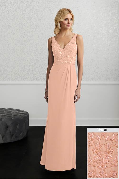 Adrianna Papell Platinum Bridesmaid Dress 40219 - Image 3