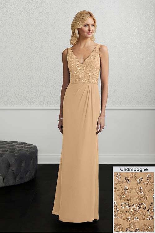 Adrianna Papell Platinum Bridesmaid Dress 40219 - Image 6
