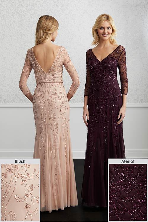 Adrianna Papell Platinum Bridesmaid Dress 40222 - Image 3