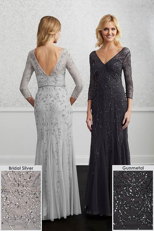Adrianna Papell Platinum Bridesmaid Dress 40222 - Image 7