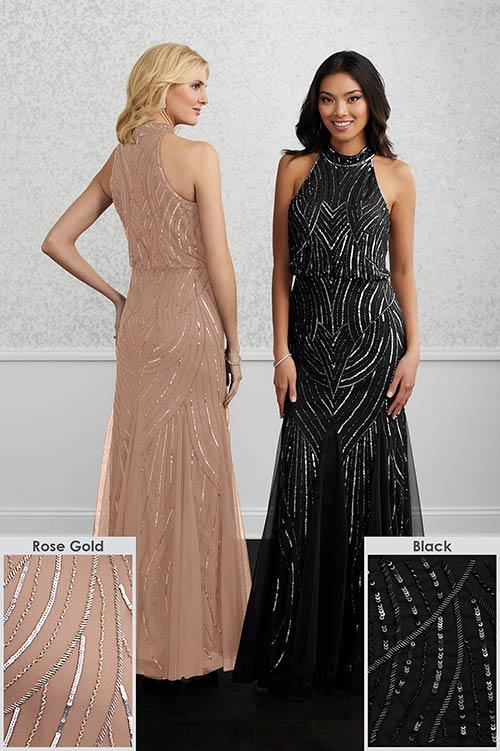 Adrianna Papell Platinum Bridesmaid Dress 40224 - Image 3