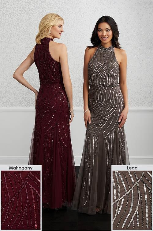 Adrianna Papell Platinum Bridesmaid Dress 40224 - Image 5