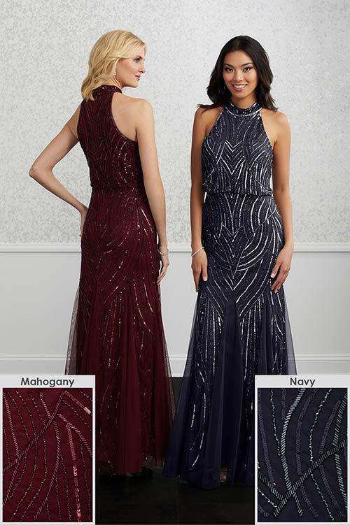 Adrianna Papell Platinum Bridesmaid Dress 40224 - Image 6