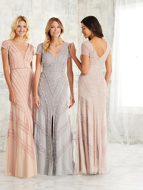 Adrianna Papell Platinum Bridesmaid Dress 40261