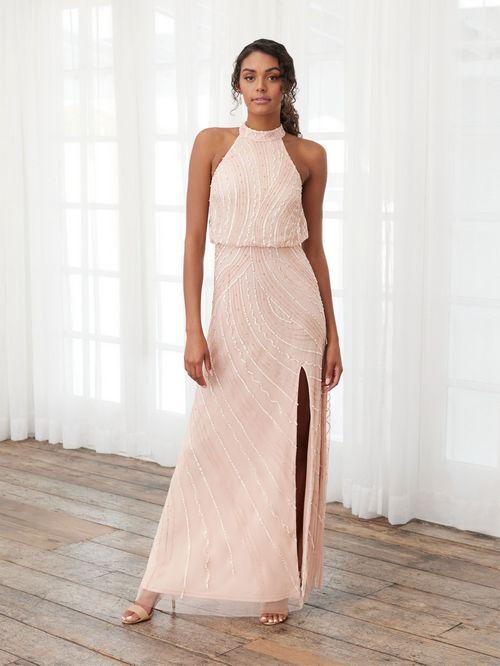 Adrianna Papell Platinum Bridesmaid Dress 40393 - Image 2