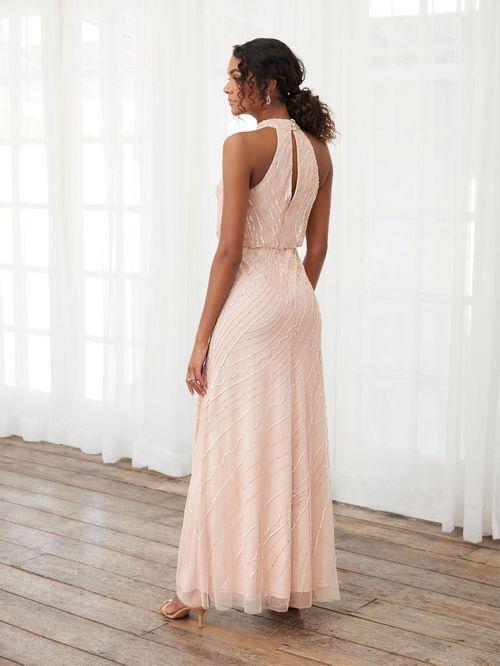 Adrianna Papell Platinum Bridesmaid Dress 40393 - Image 3
