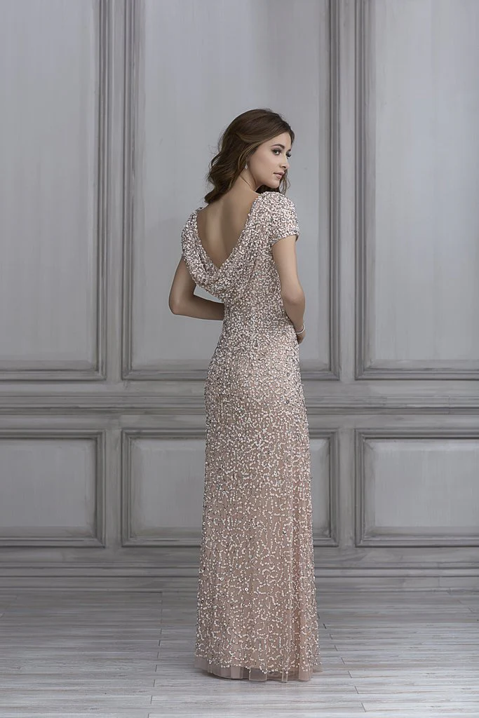 Adrianna Papell Platinum Bridesmaid Dress Style 40104 - Image 2