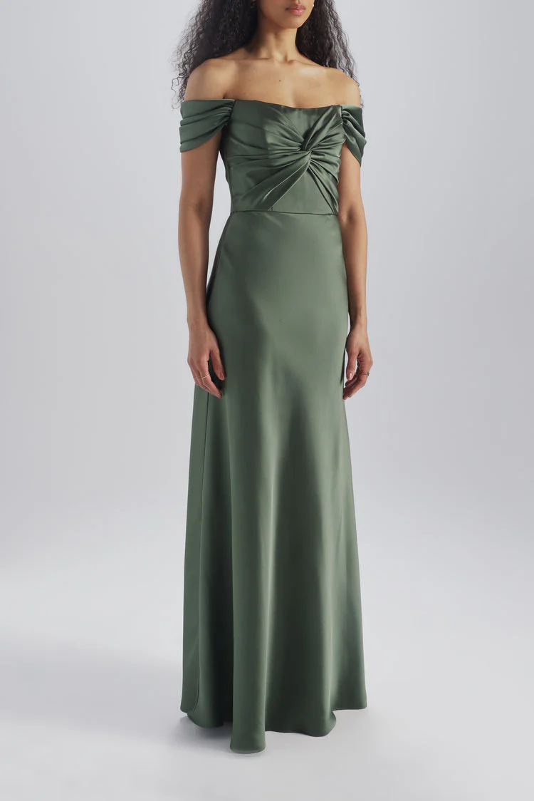Amsale Bridesmaid Dress Whit GB344S - Image 3
