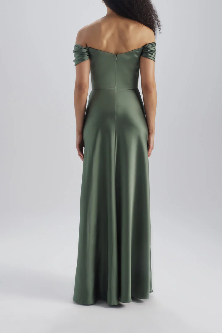 Amsale Bridesmaid Dress Whit GB344S - Image 4
