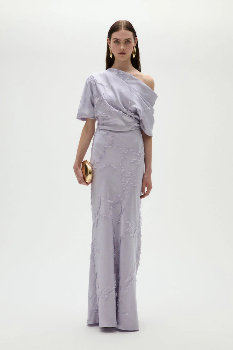 Amsale Evening Jacquard Slouch Dress P916