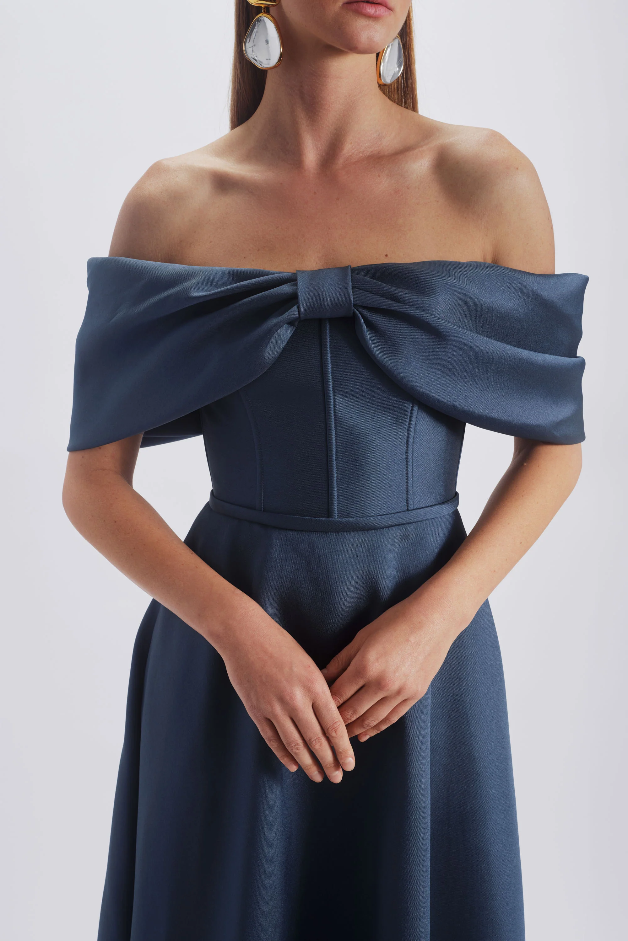 Amsale Evening Off The Shoulder BallGown P871M - Image 4