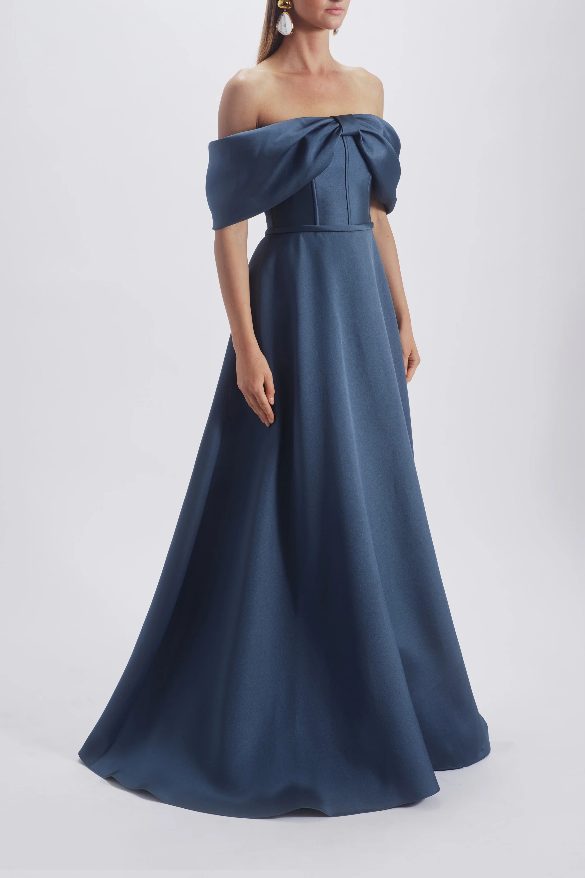 Amsale Evening Off The Shoulder BallGown P871M - Image 5