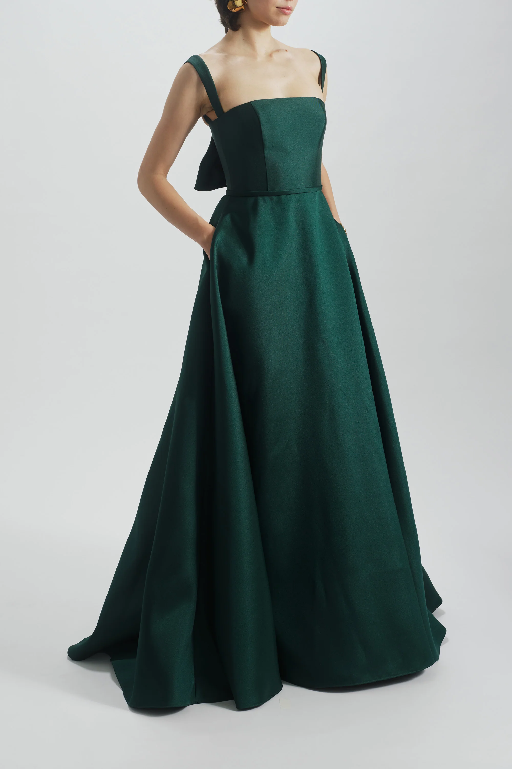 Amsale Evening Square Neckline Gown P857M - Image 4