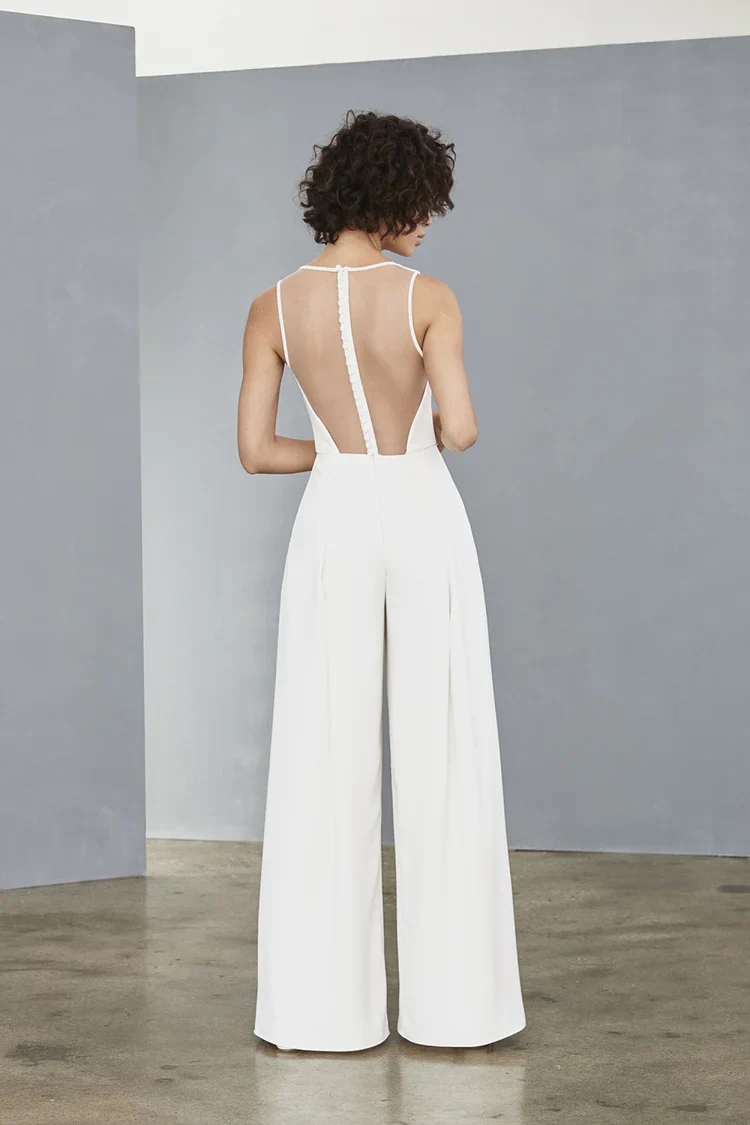 Amsale Little White Dress LW136 - Image 5