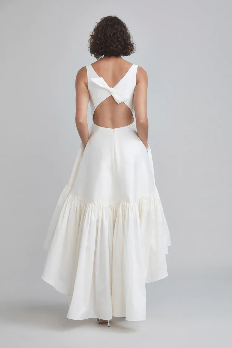 Amsale Little White Dress LW188 - Image 2