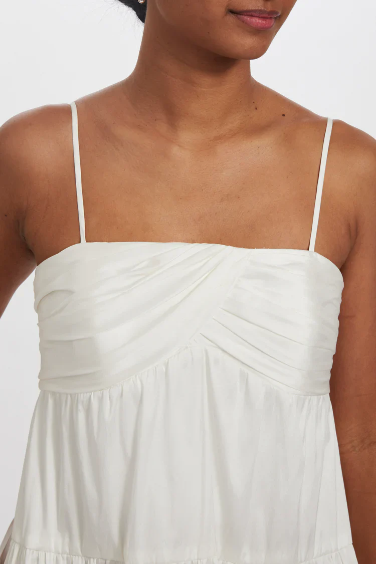 Amsale Little White Dress LW223 - Image 3