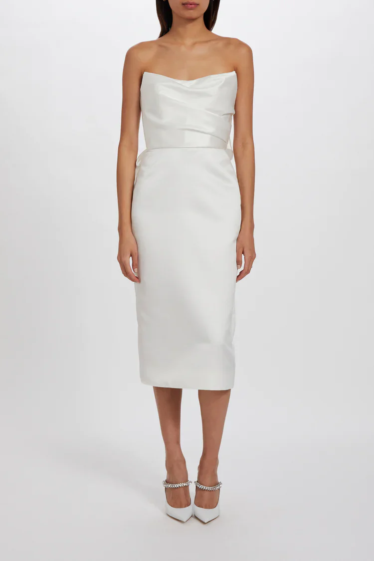 Amsale Little White Dress LW225