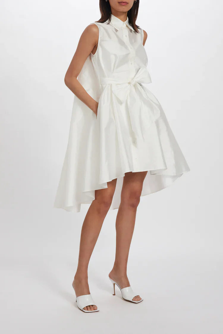 Amsale Little White Dress LW227