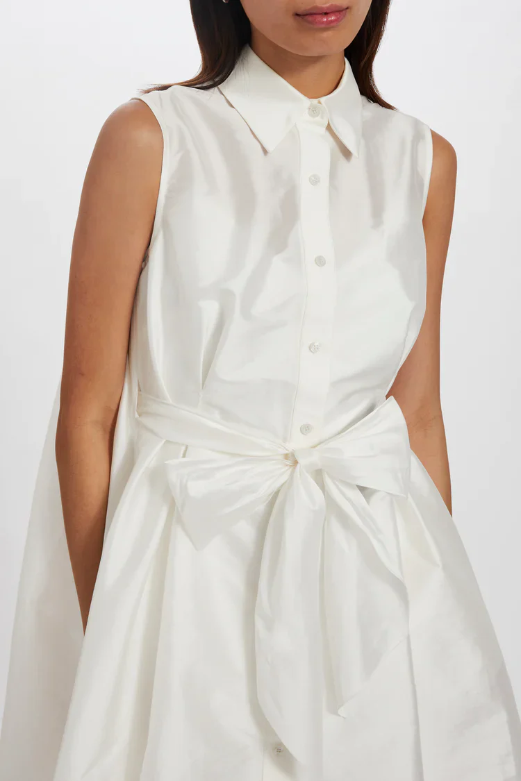 Amsale Little White Dress LW227 - Image 3