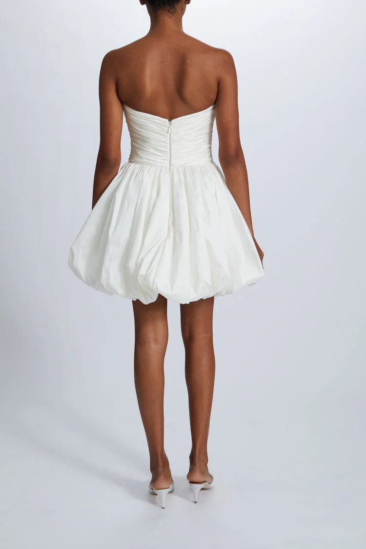 Amsale Little White Dress LW236 - Image 4