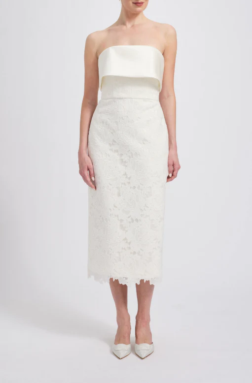 Amsale Little White Dress LW253