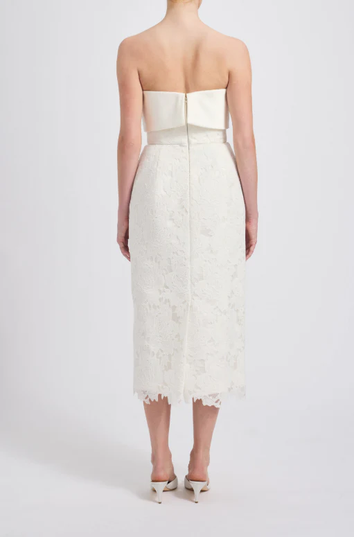 Amsale Little White Dress LW253 - Image 2
