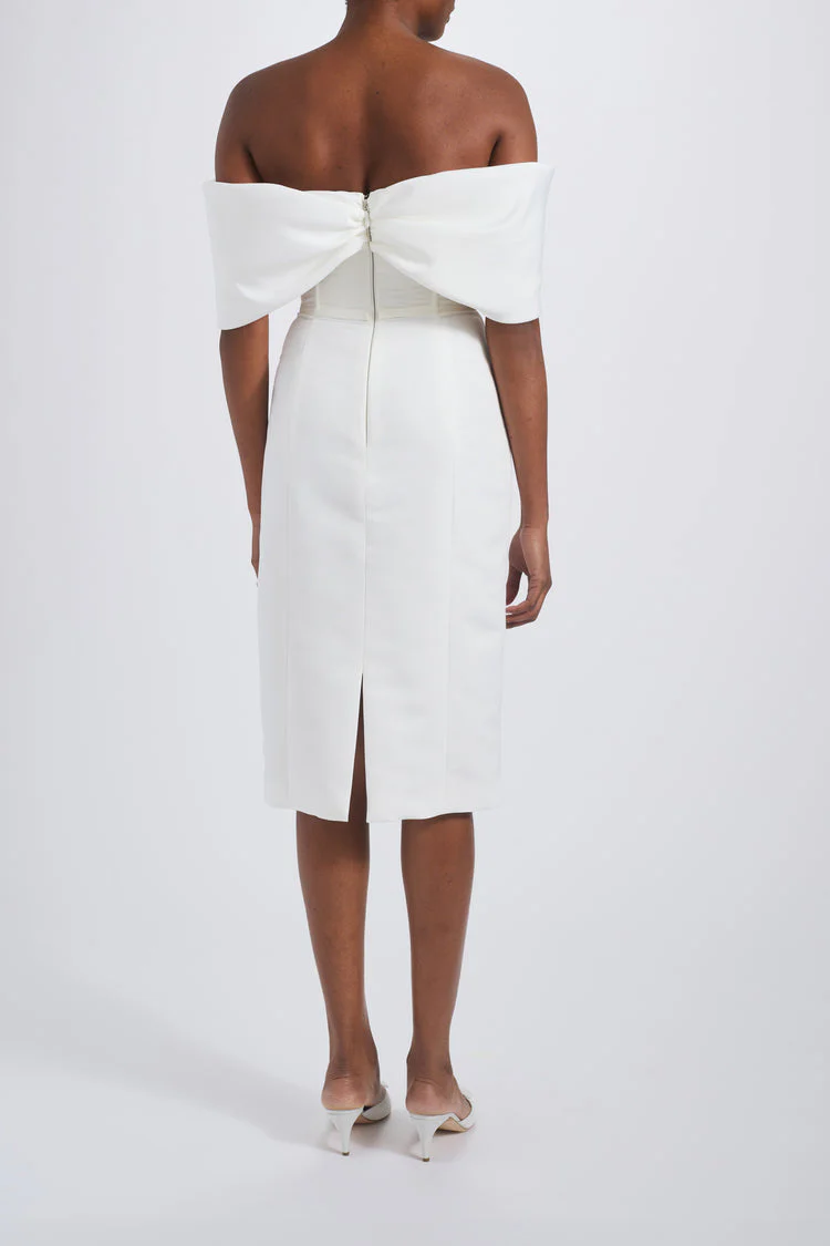 Amsale Little White Dress LW262 - Image 4