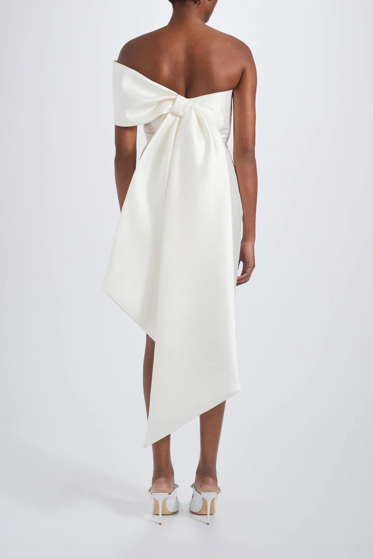 Amsale Little White Dress LW263 - Image 2
