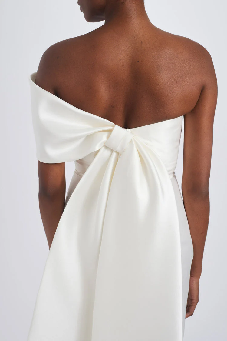 Amsale Little White Dress LW263 - Image 3