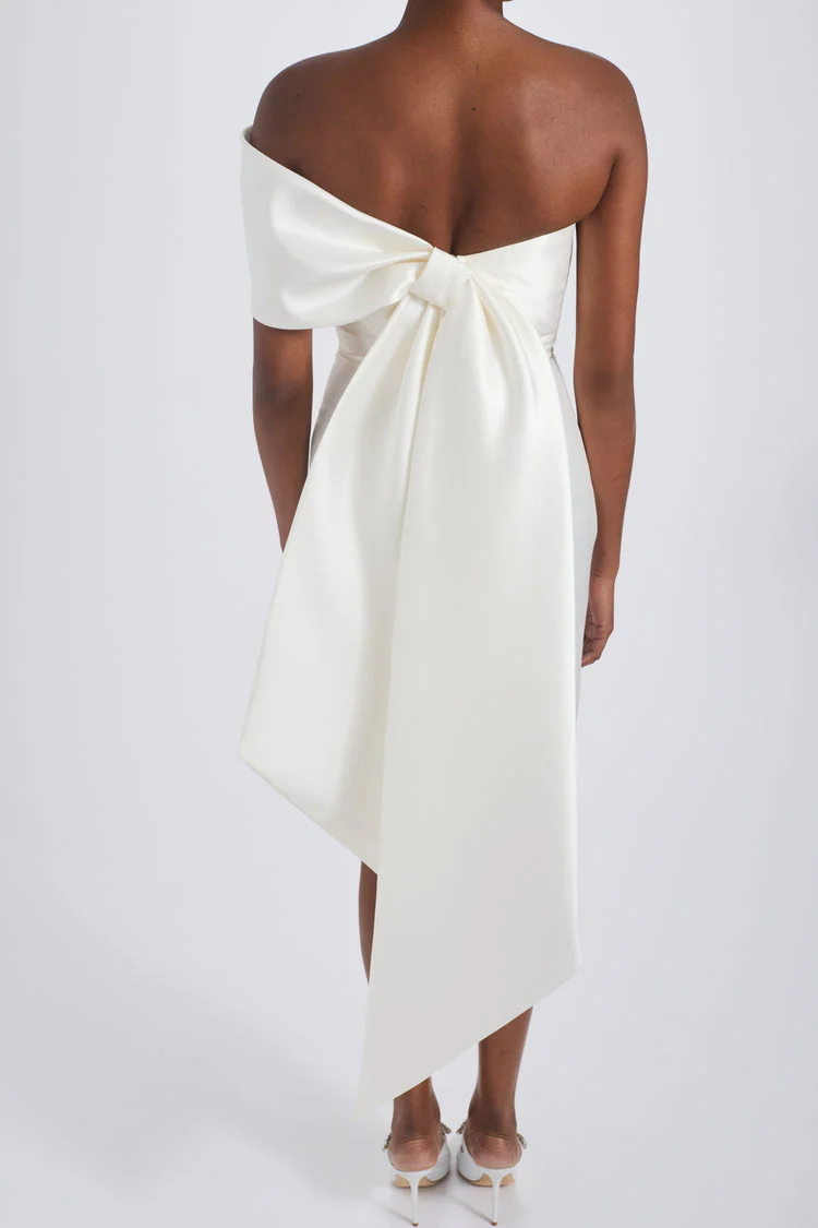 Amsale Little White Dress LW263 - Image 4