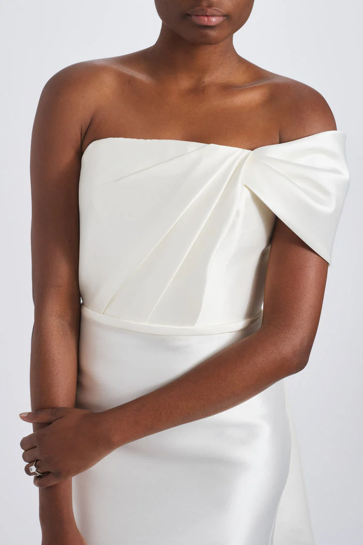 Amsale Little White Dress LW263 - Image 5