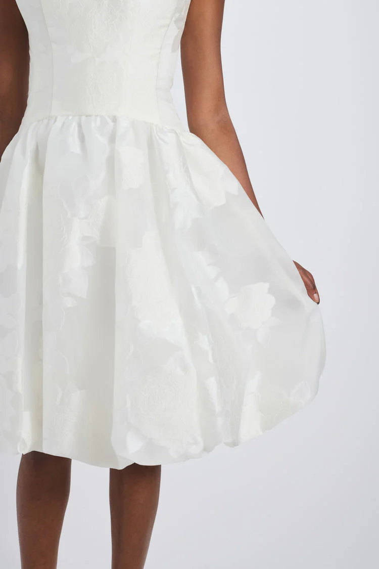 Amsale Little White Dress LW266 - Image 2