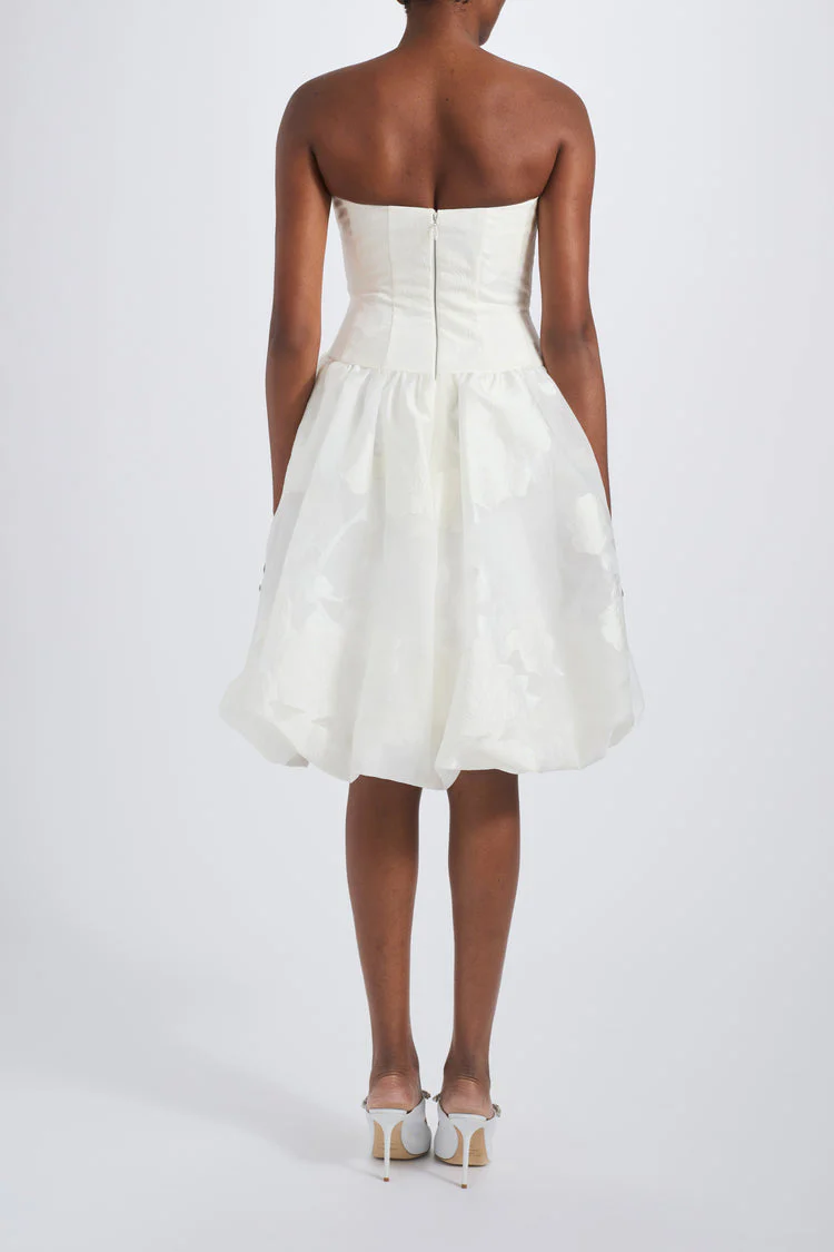Amsale Little White Dress LW266 - Image 5