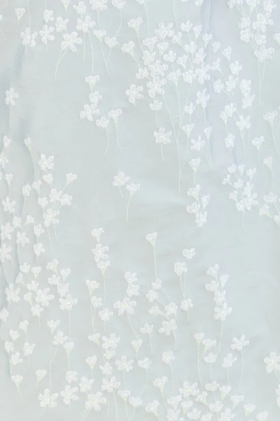 Atwood Bodice with Straight Skirt Tea Length in Daisy Jacquard - Image 4