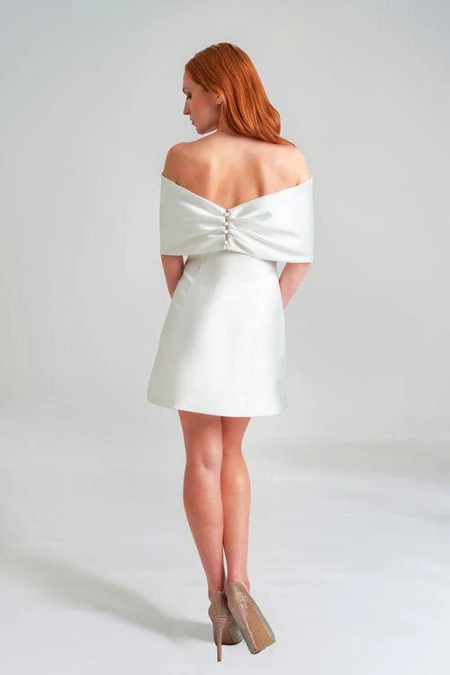Bari Jay Little White Dress 25WD03 - Image 2