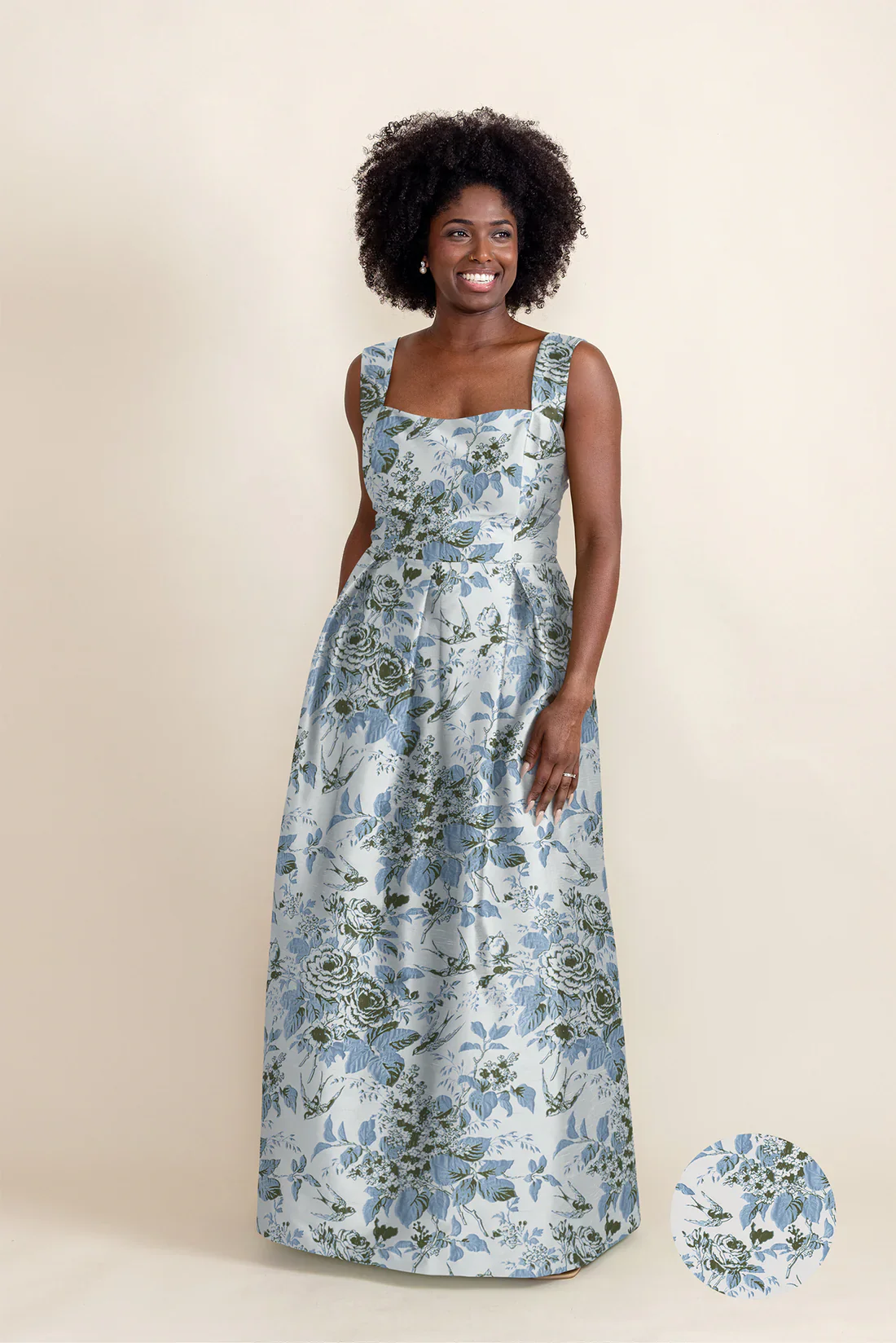 Beckett Bodice with Dahlia Skirt in Garden Flora - Image 2